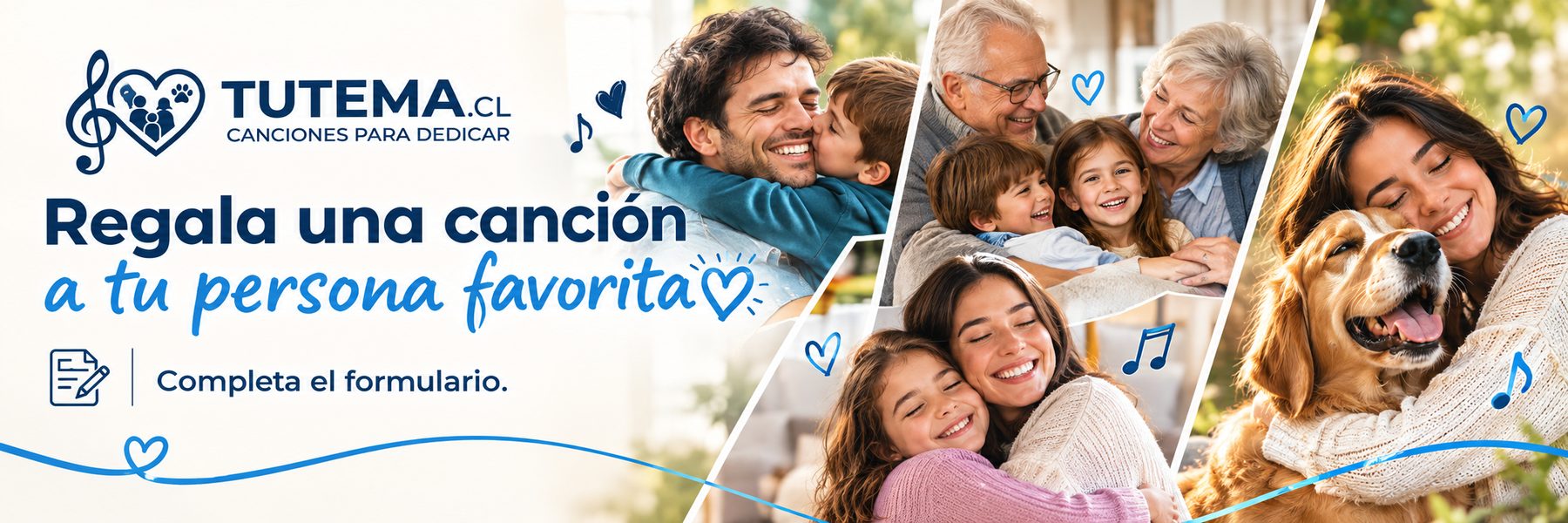Tutema.cl — Regala una canción a tu persona favorita. Completa el formulario.